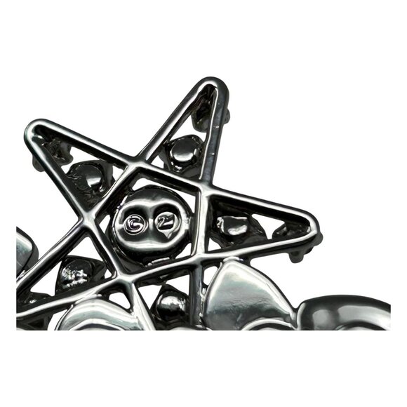 Swarovski Bailee Star Silver Tone Crystal Hair Comb Sparkling Wedding Formal - Picture 9 of 13